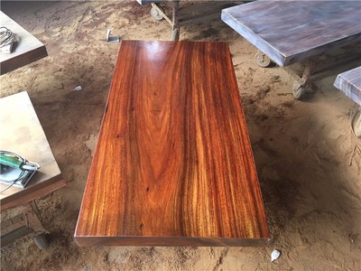有家木業非 洲菠蘿格實木大板桌工廠批發價 巴花雞翅木黑檀大板辦公桌老板桌